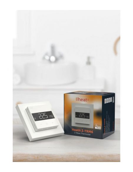 Heatit controls - Thermostat Z-Wave Heatit Z-TRM6 3600W 16A, blanc