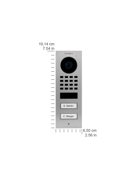 Doorbird - IP Video Türstation D1101V - 1 Ruftaste - Compact Edition - Aufputz