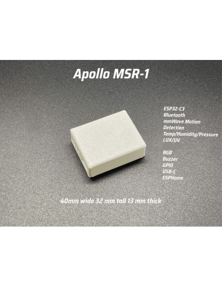 Apollo Automation - Capteur de présence mmWave et multicapteurs 6 en 1 MSR-01