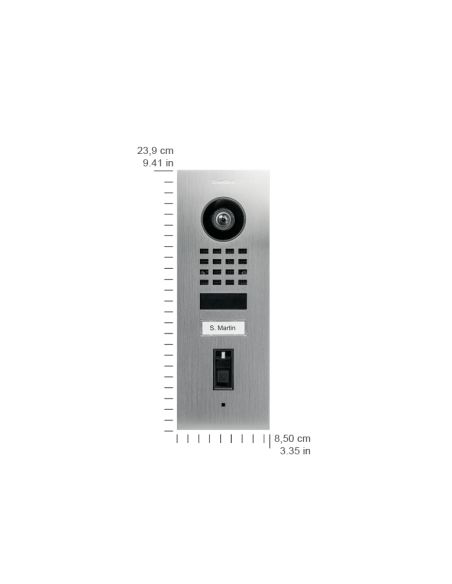 Doorbird - Videocitofono D1101FV Fingerprint 50 con 1 pulsante di chiamata e lettore di impronte digitali EKEY integrato, da inc