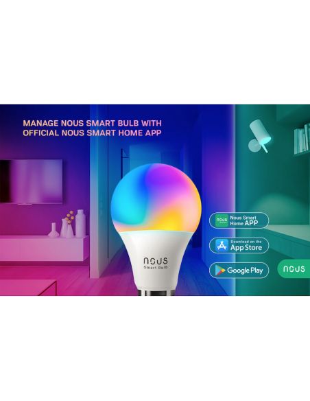 NOUS - Striscia LED collegata Bluetooth RGB per TV (2m)