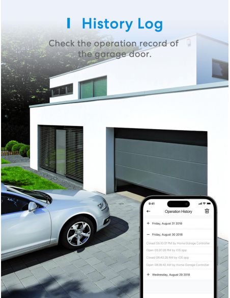 Meross - Module WiFi intelligent pour porte de garage