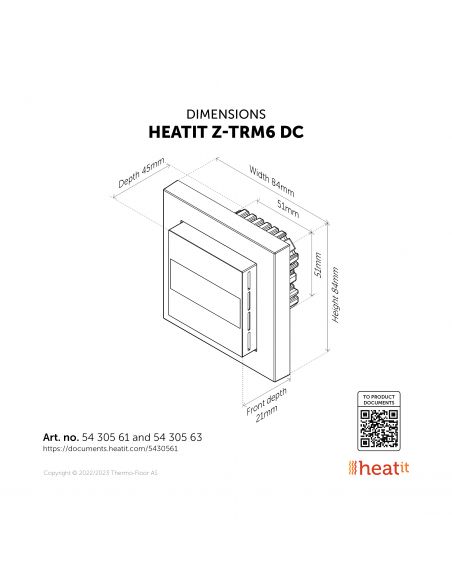 Controlli Heatit - Termostato Z-TRM6 DC Z-Wave Heatit, bianco