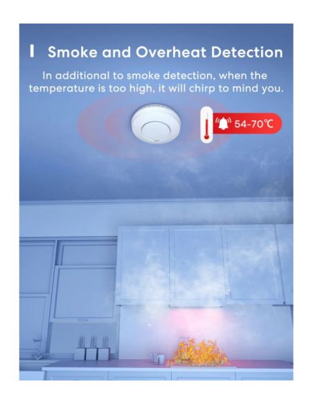 Meross - Smart Smoke Detector (mit Hub)
