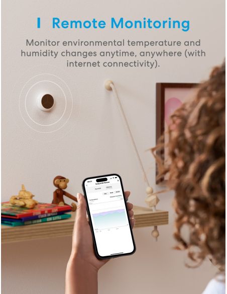 Meross - Sensore intelligente di temperatura e umidità
