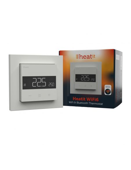 Controlli Heatit - Termostato WiFi6 Bianco RAL 9003