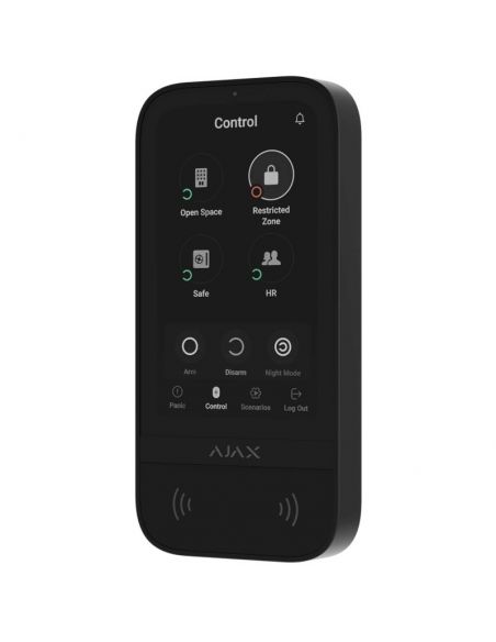 Ajax - KeyPad TouchScreen White Wireless keyboard with touch screen to control an Ajax system
